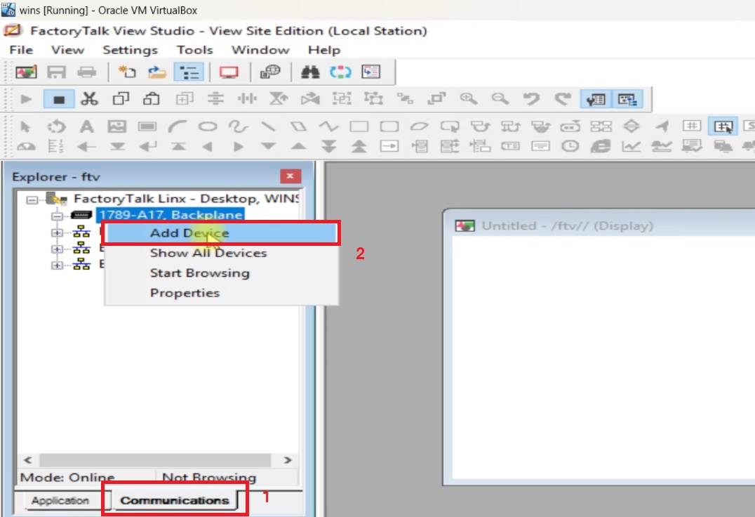 Configuration Of Communication For Connecting to Studio 5000 and Studio 5000 Logix Emulate